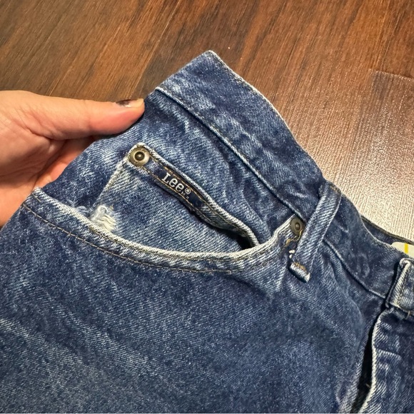 Lee Jeans Classic Dark Wash Blue Men’s Denim Jeans Regular Fit 36 x 30 - Picture 4 of 9